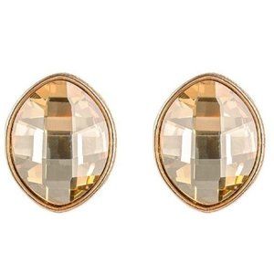 Movie Star Sparkle – Gold Post Back Earrings